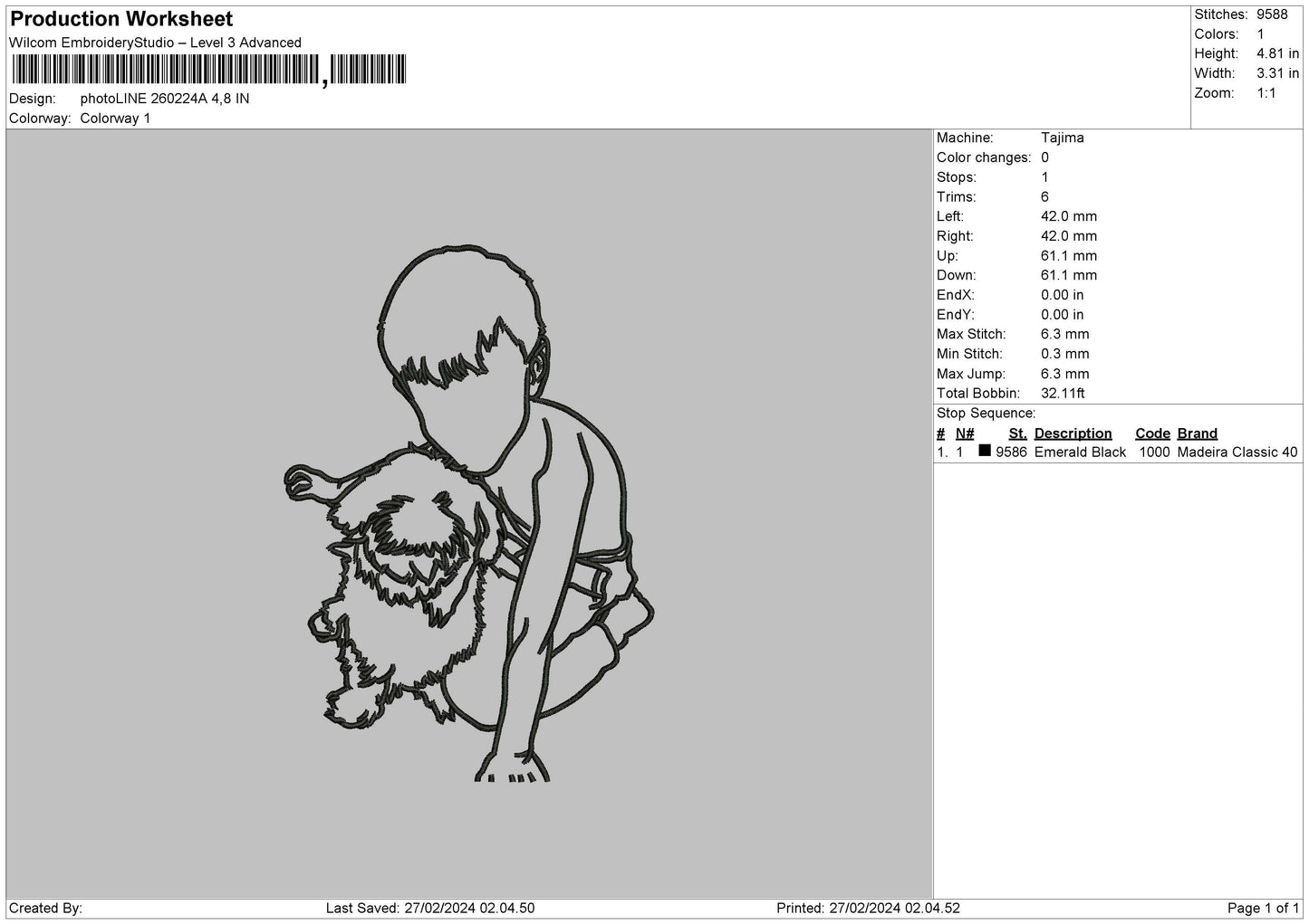 Photoline 2602a Embroidery File 6 sizes
