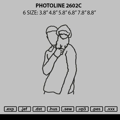 Photoline 2602c Embroidery File 6 sizes