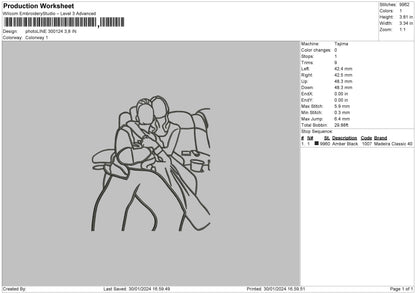 Photoline 3024a Embroidery File 6 sizes