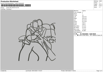 Photoline 3024a Embroidery File 6 sizes