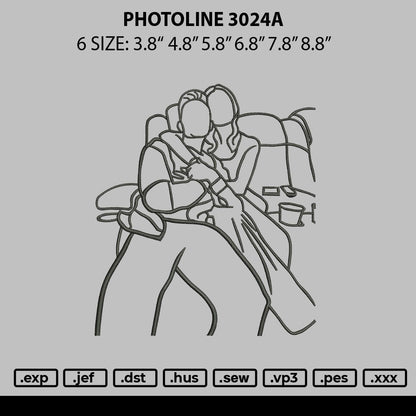 Photoline 3024a Embroidery File 6 sizes