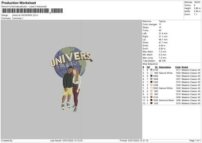 Photo At Universal Embroidery File 4 size