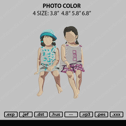 Photoline Color Embroidery File 4 size