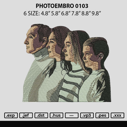Photoembro 0103 Embroidery File 6 sizes
