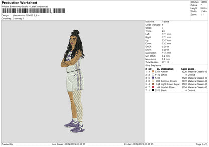 Photoembo 0104 Embroidery File 6 sizes