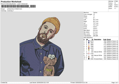 Photoembro 0105 Embroidery File 6 sizes