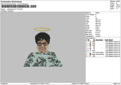 Photoembro 0111 Embroidery File 6 sizes