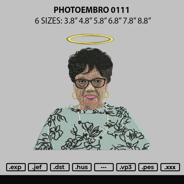 Photoembro 0111 Embroidery File 6 sizes