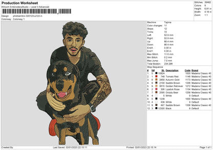 Photoembro 0201a Embroidery File 6 sizes