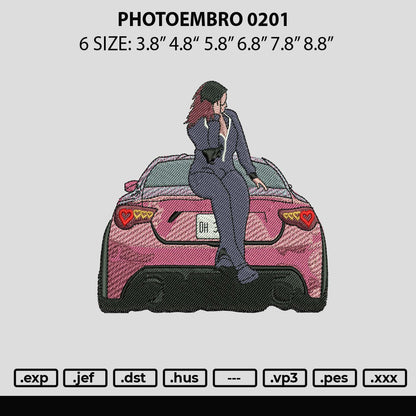 Photoembro 0201 Embroidery File 6 sizes