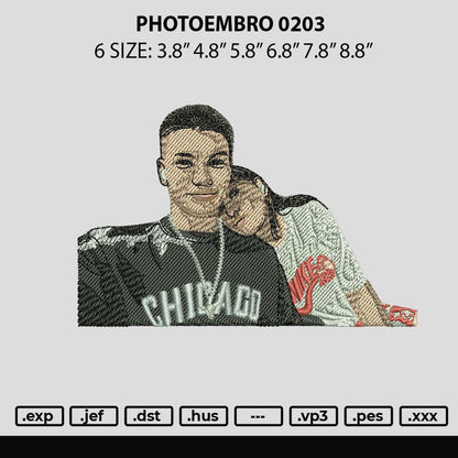 Photoembro 0203 Embroidery File 6 sizes