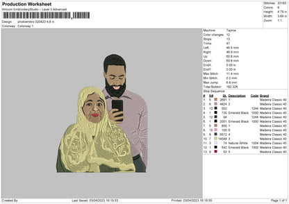 Photoembro 0204 Embroider File 6 sizes