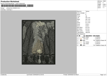 Photoembro 0204 Embroidery File 6 sizes