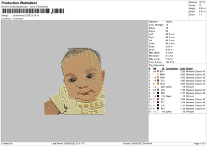 Photoembro 0208 Embroidery File 6 sizes