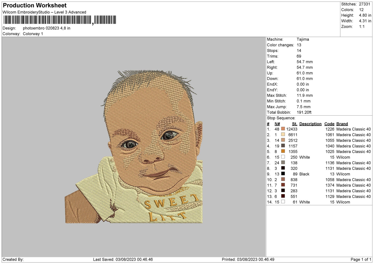 Photoembro 0208 Embroidery File 6 sizes