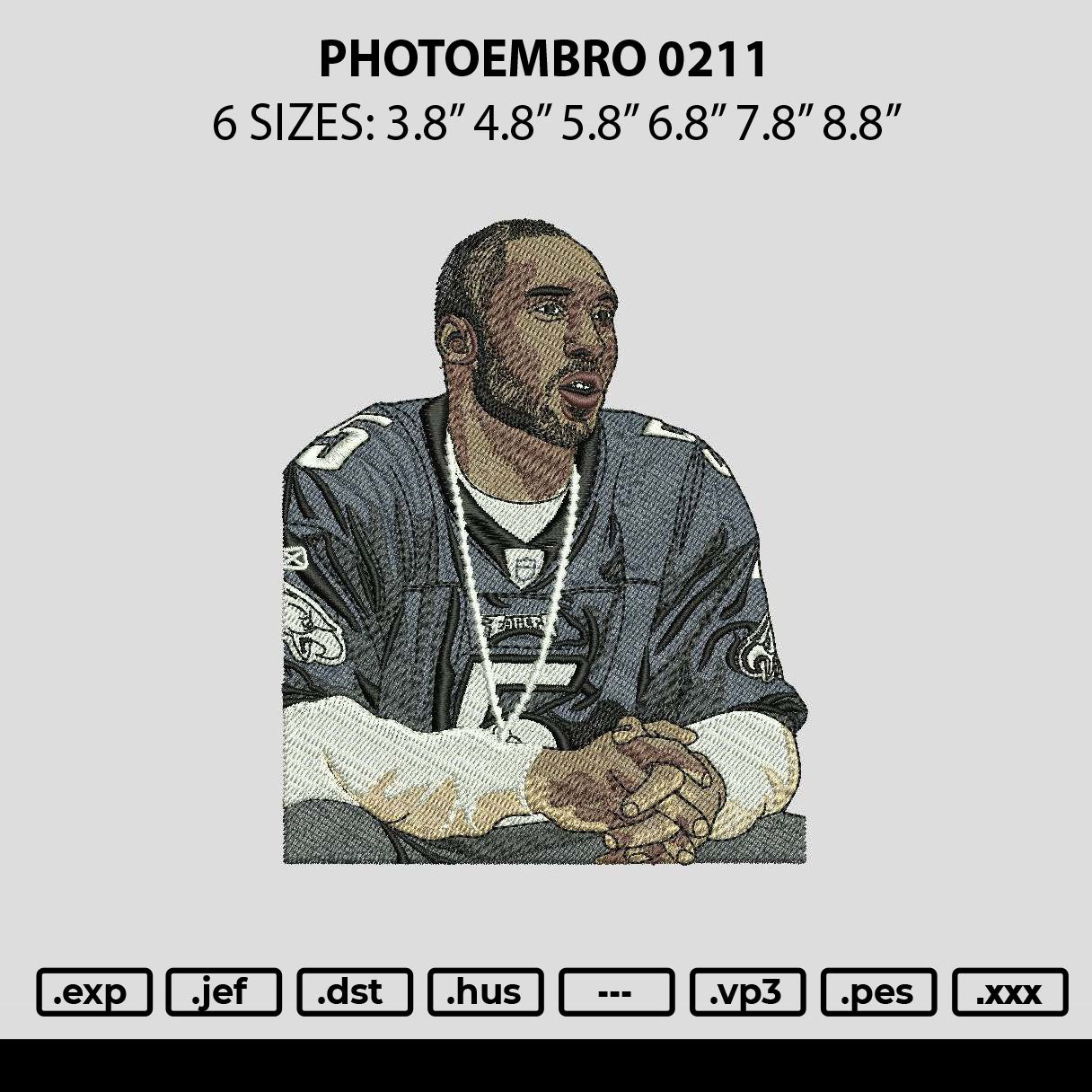 Photoembro 0211 Embroidery File 6 sizes