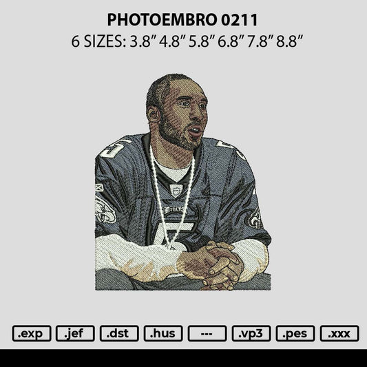 Photoembro 0211 Embroidery File 6 sizes