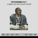 Photoembro 0211 Embroidery File 6 sizes