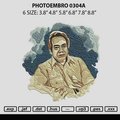 Photoembro 0304a Embroidery File 6 sizes