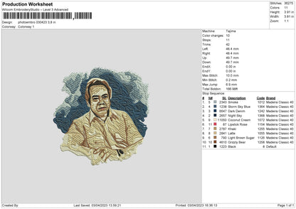 Photoembro 0304a Embroidery File 6 sizes