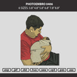 Photoembro 0406 Embroidery File 6 sizes