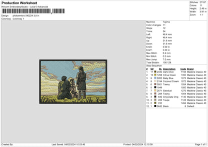 Rectangle0402 Embroidery File 6 sizes