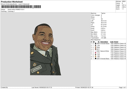 Photoembro 0408 Embroidery File 6 sizes