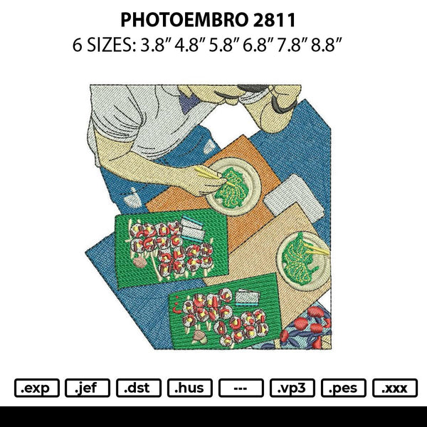 Photoembro 2811 Embroidery File 6 sizes