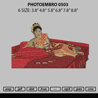 Photoembro 0503 Embroidery File 6 sizes