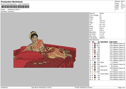 Photoembro 0503 Embroidery File 6 sizes
