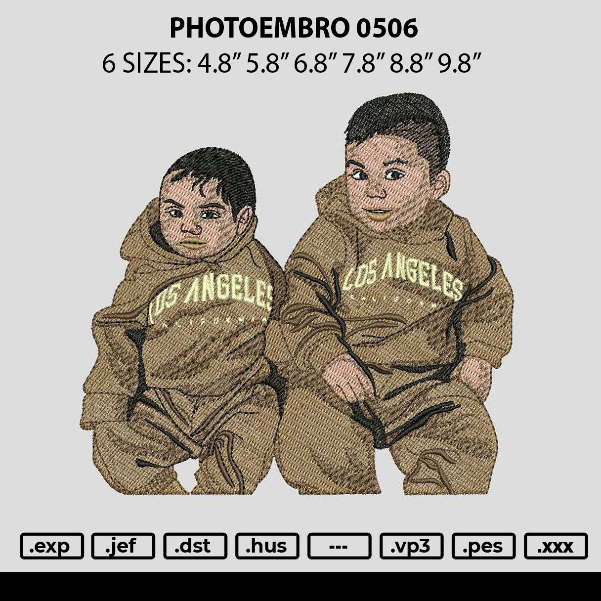 Photoembro 0506 Embroidery File 6 sizes