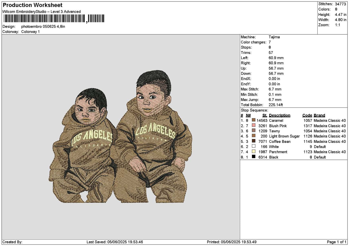 Photoembro 0506 Embroidery File 6 sizes