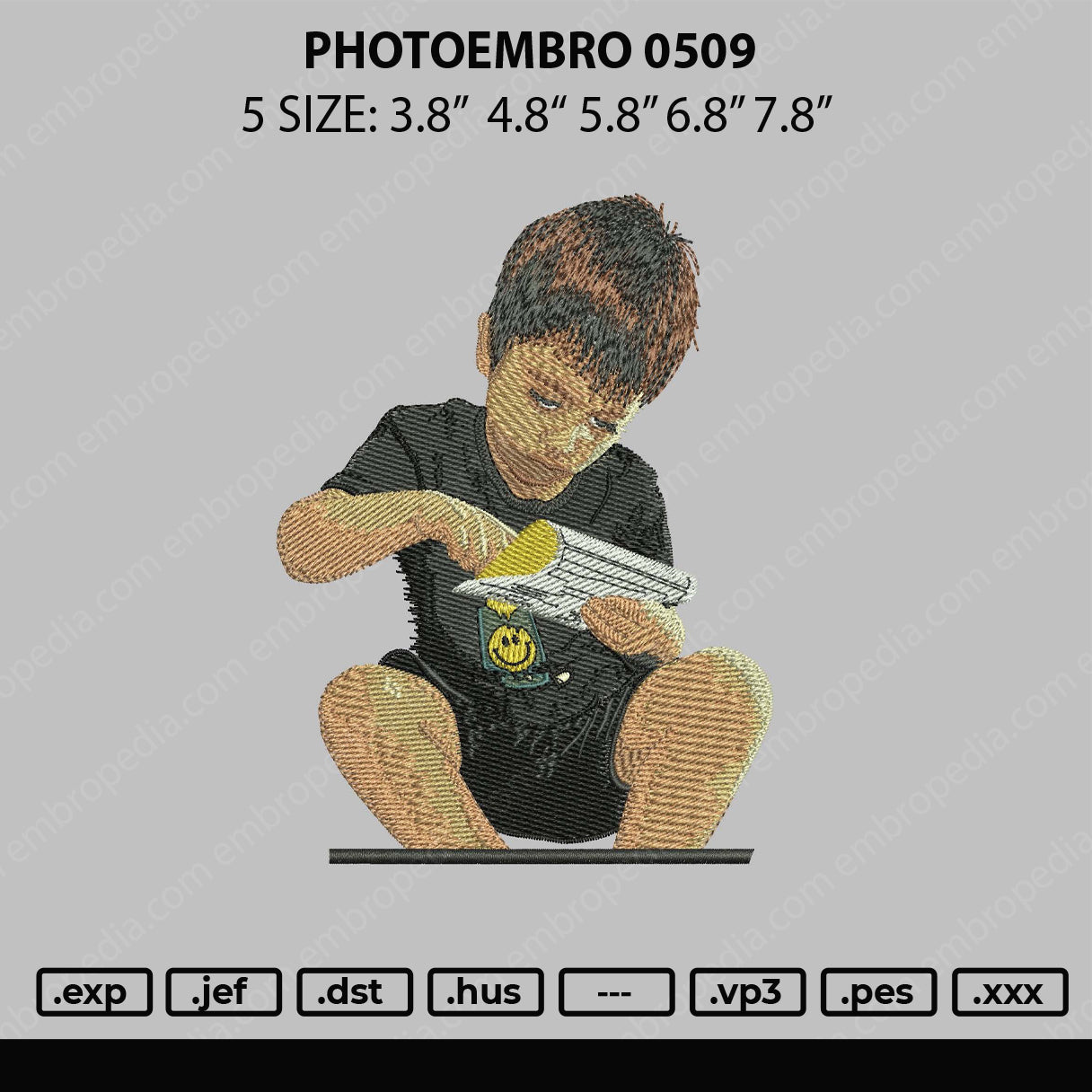 Photoembro 0509 Embroidery File 5 sizes