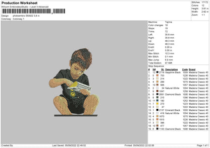 Photoembro 0509 Embroidery File 5 sizes