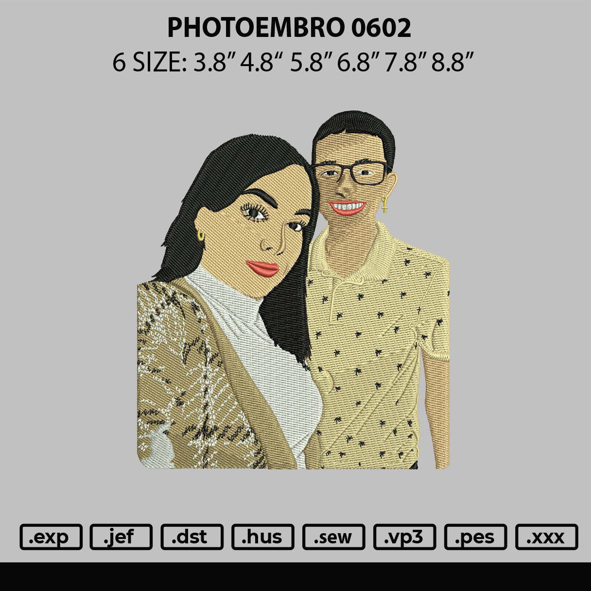Photoembro 0602 Embroidery File 6 sizes