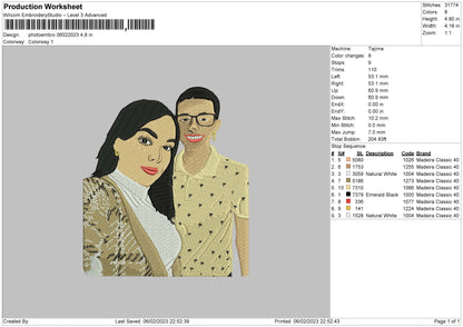 Photoembro 0602 Embroidery File 6 sizes