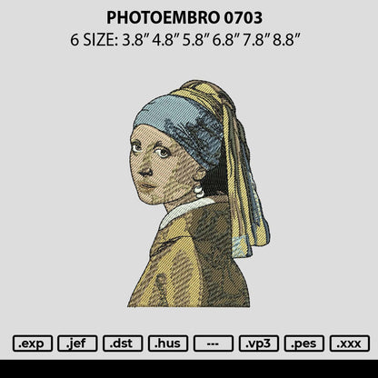 Photoembro 0703 Embroidery File 6 sizes