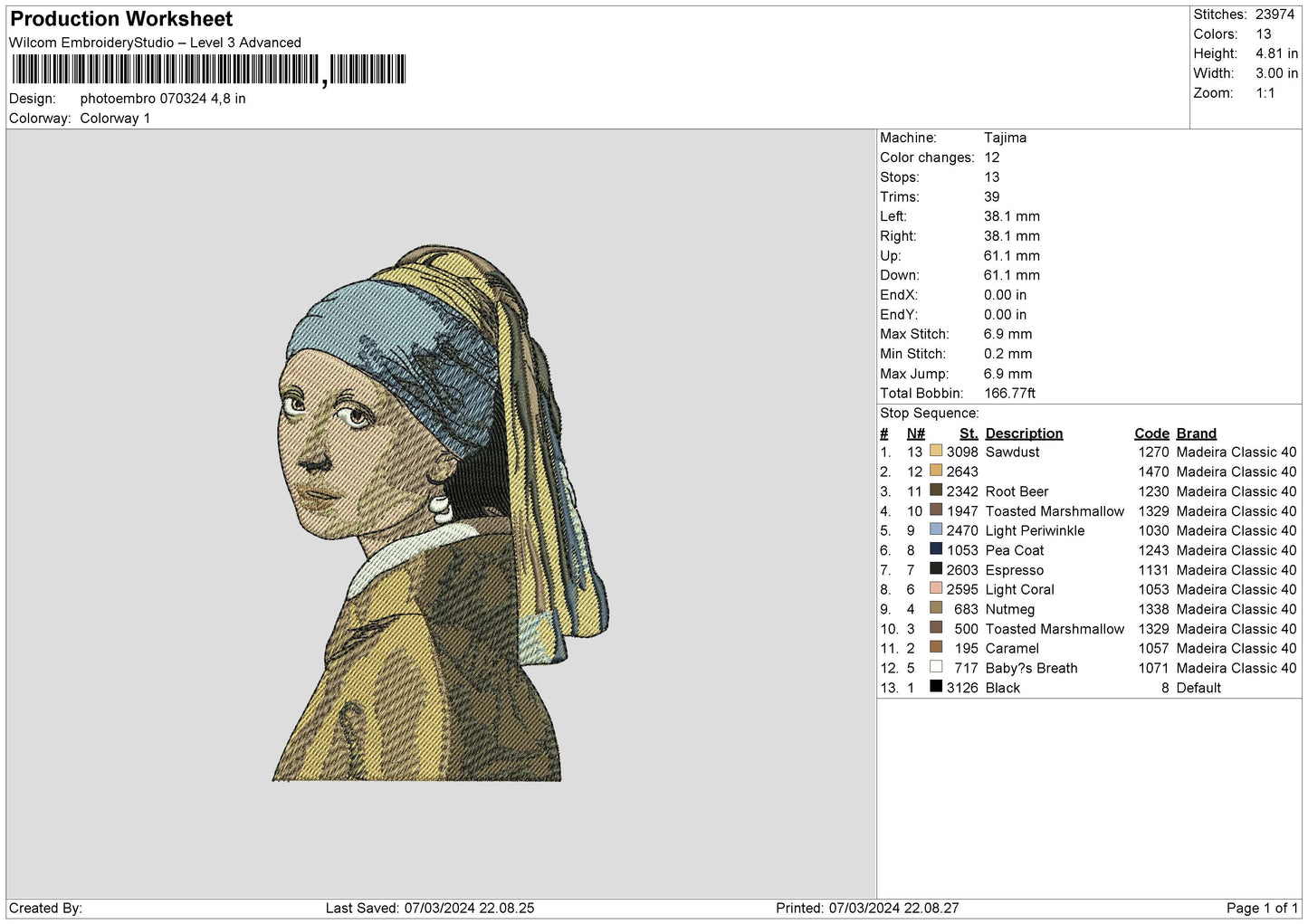 Photoembro 0703 Embroidery File 6 sizes