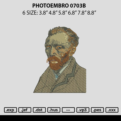 Photoembo 0703b Embroidery File 6 sizes
