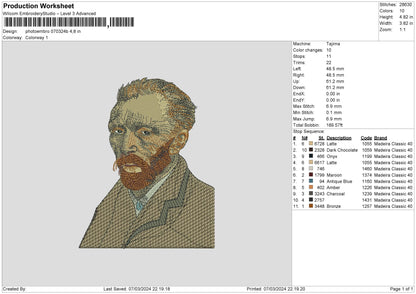Photoembo 0703b Embroidery File 6 sizes