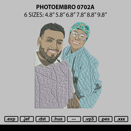 Photoembro 0702a Embroidery File 6 sizes