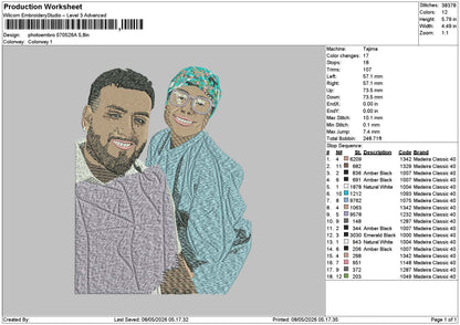 Photoembro 0702a Embroidery File 6 sizes