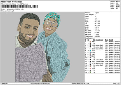 Photoembro 0702a Embroidery File 6 sizes