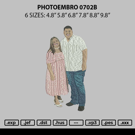 Photoembro 0702b Embroidery File 6 sizes