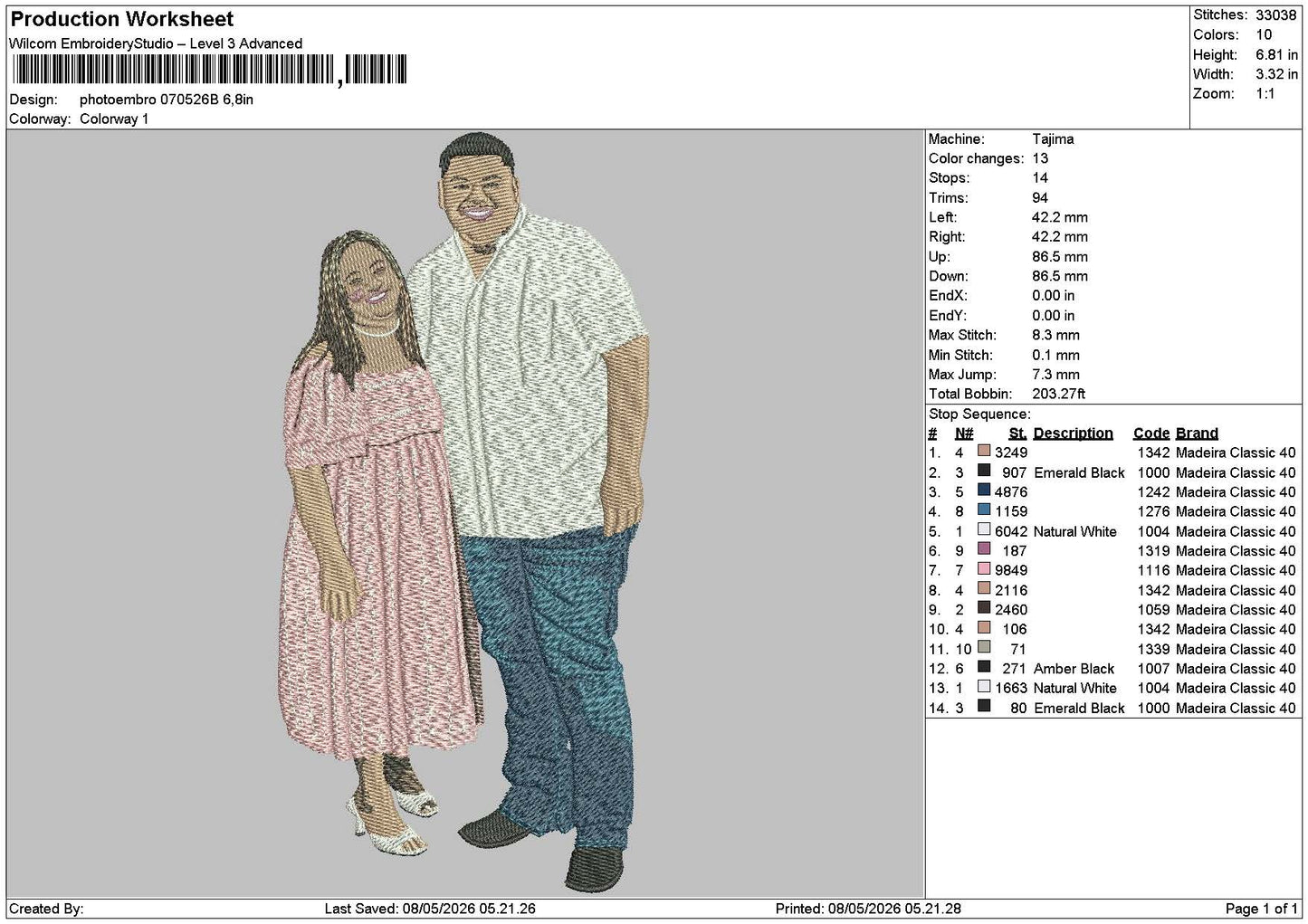 Photoembro 0702b Embroidery File 6 sizes