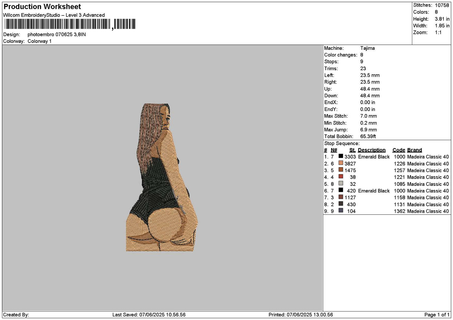 Photoembro 0706 Embroidery File 6 sizes