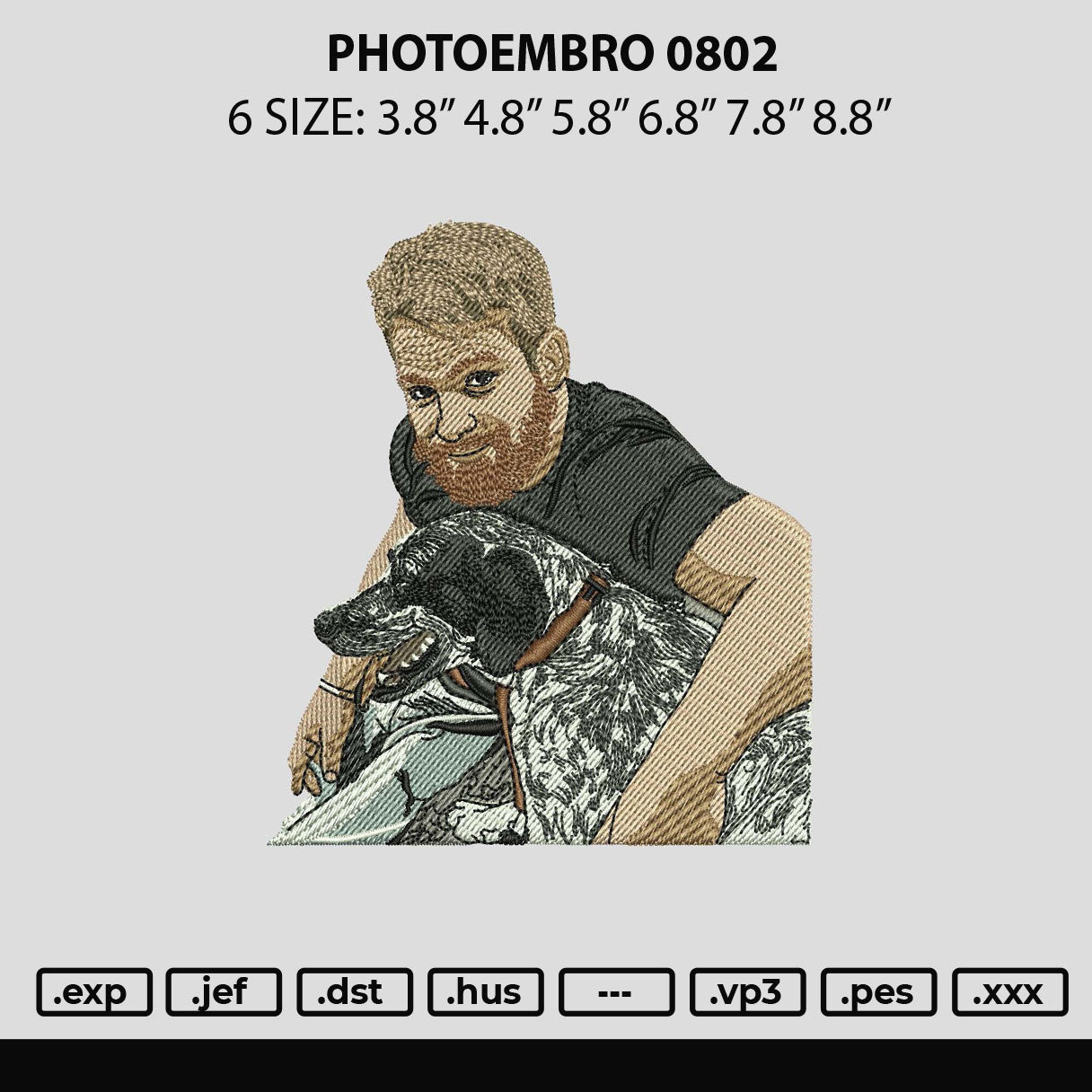 Photoembro 0802 Embroidery File 6 sizes