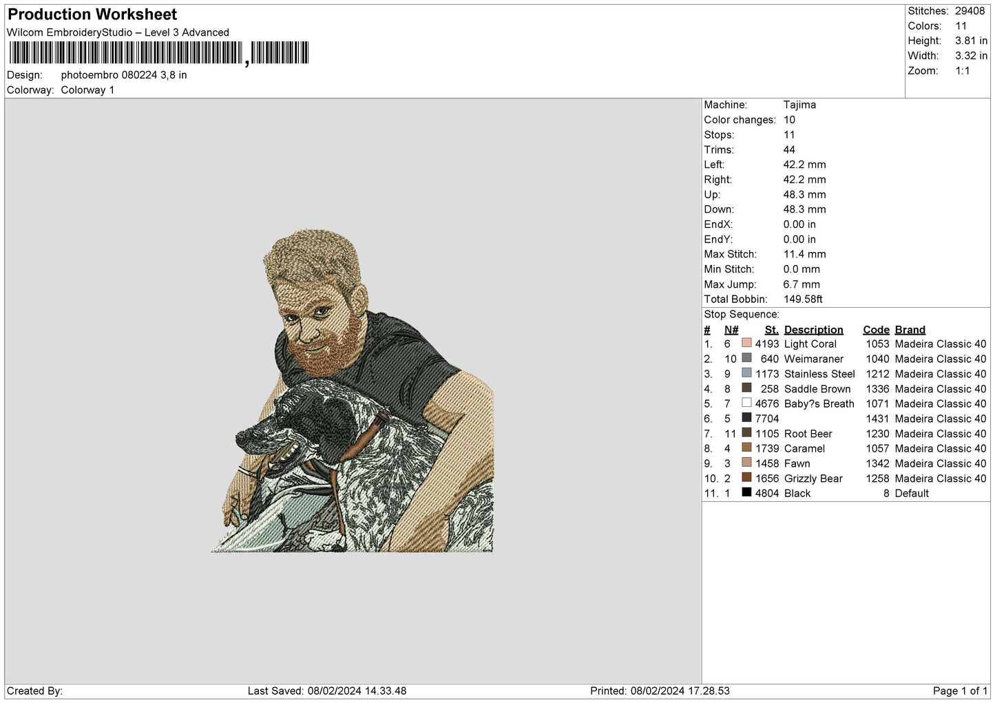 Photoembro 0802 Embroidery File 6 sizes