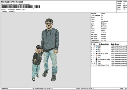 Photoembro 0806aa Embroidery File 6 sizes