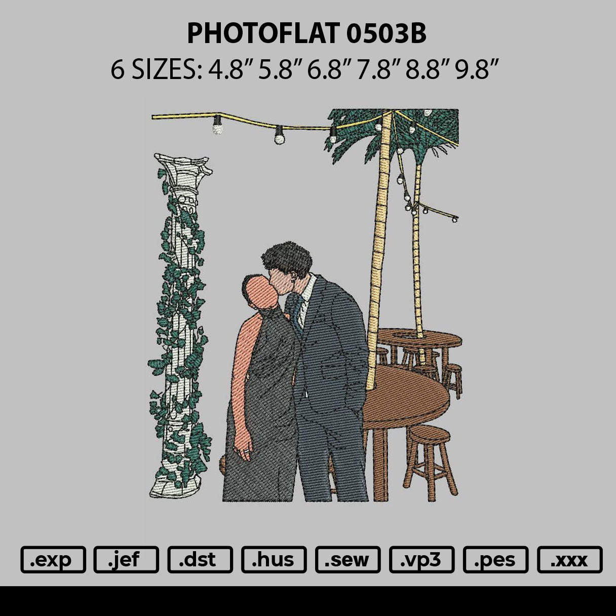 Photoflat 0503b Embroidery File 6 sizes